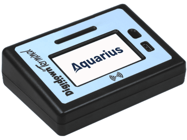 Light Blue Aquarius IT Digidown Terminal